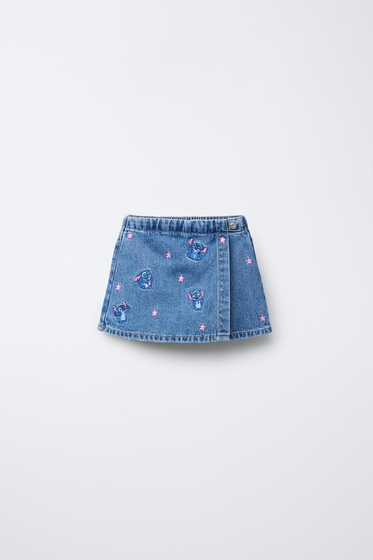 Short Pollera Falda Pantalon Denim Zara Falda Short Mezclilla Zara