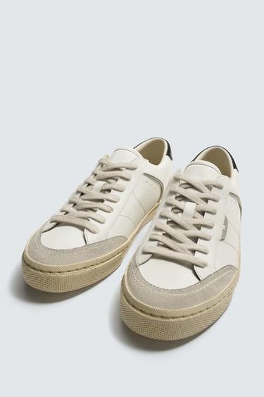 BASKETS À SEMELLE CONTRASTE - Blanc de Zara - Image 4