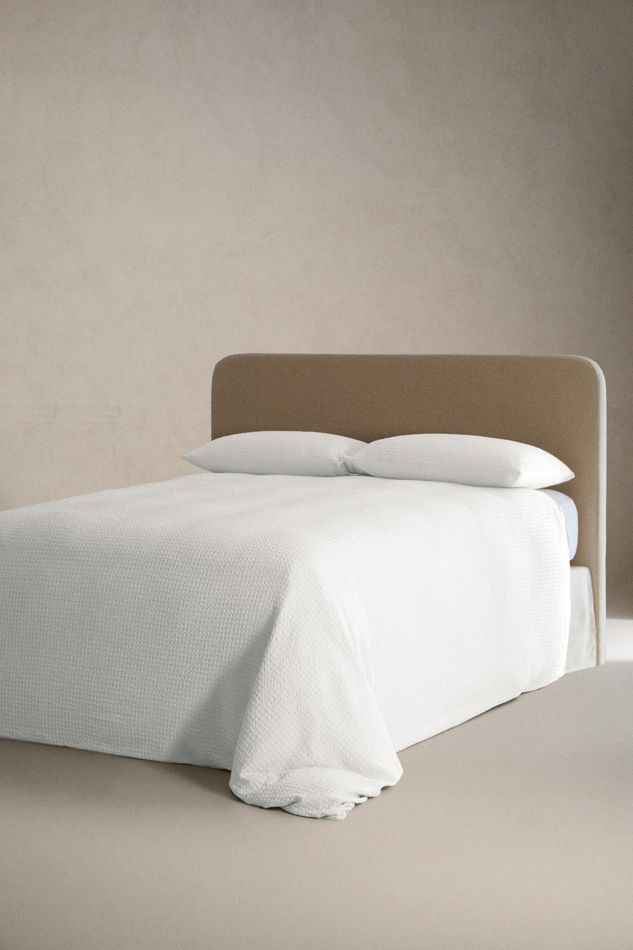 ワッフルニット 掛け布団カバー - ホワイト | ZARA Japan / 日本