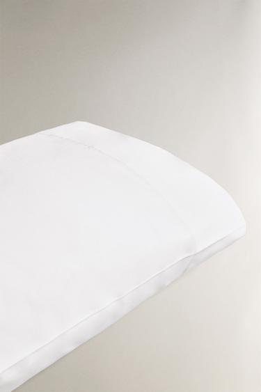 THICK SATEEN PILLOWCASE (300 THREAD COUNT) - White by Zara - Image 5
