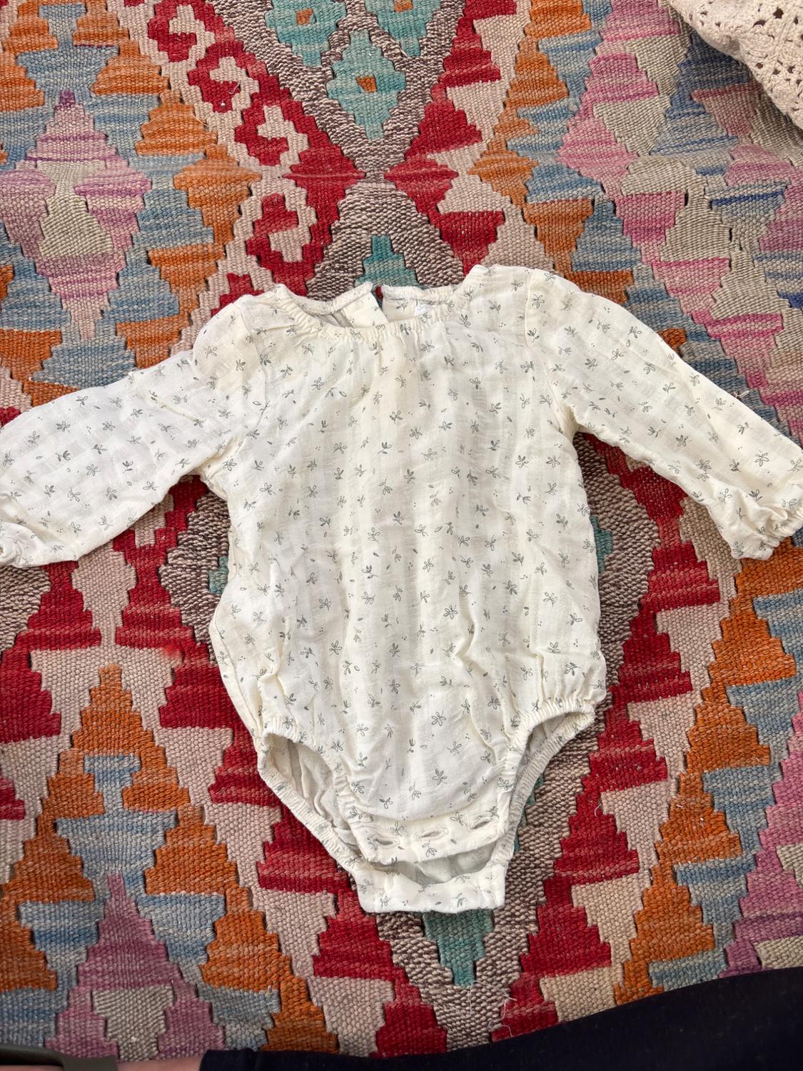TEXTURED BODYSUIT WITH BRANCHES - Image 2
