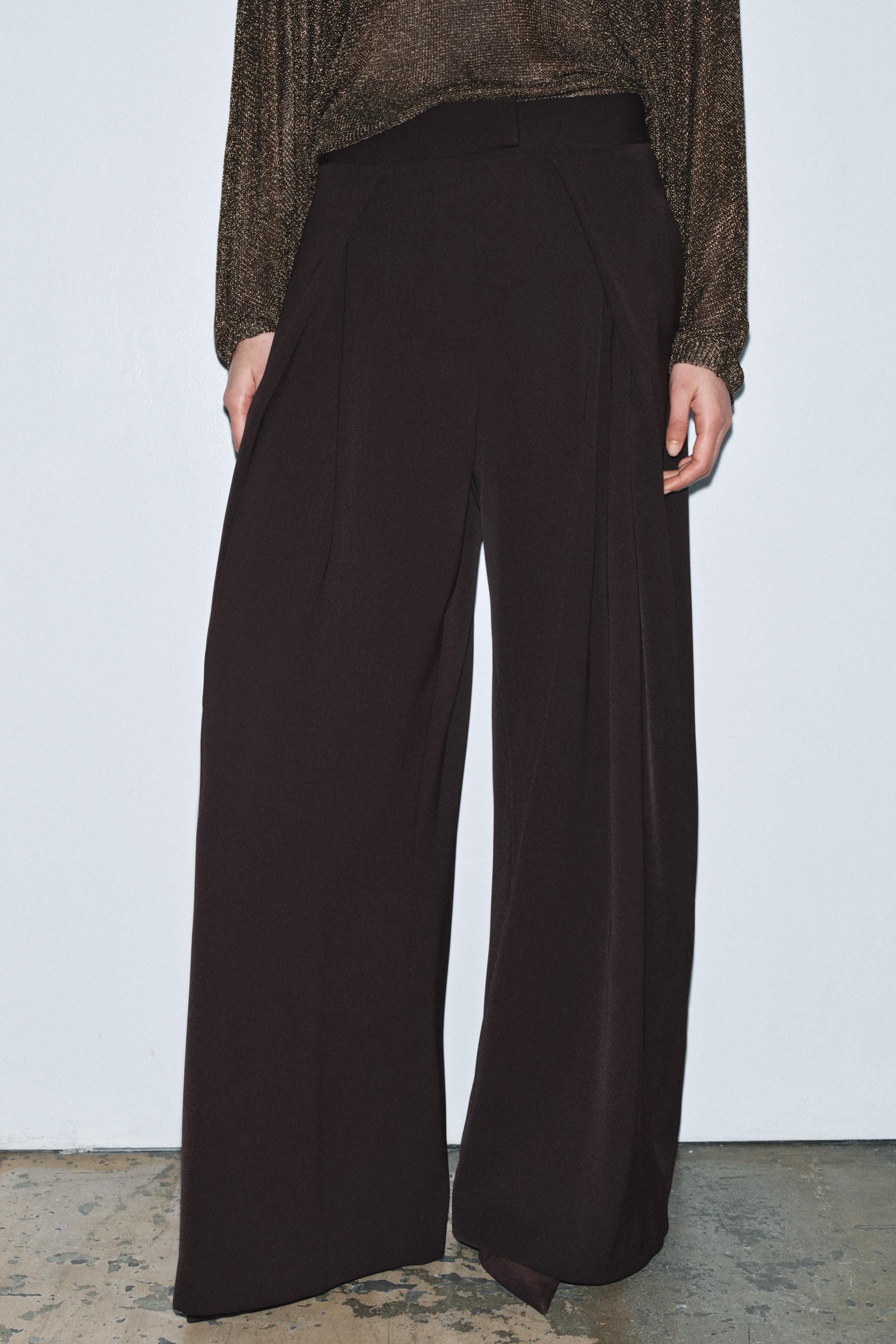 ZW COLLECTION FLOWY PLEATED PANTS