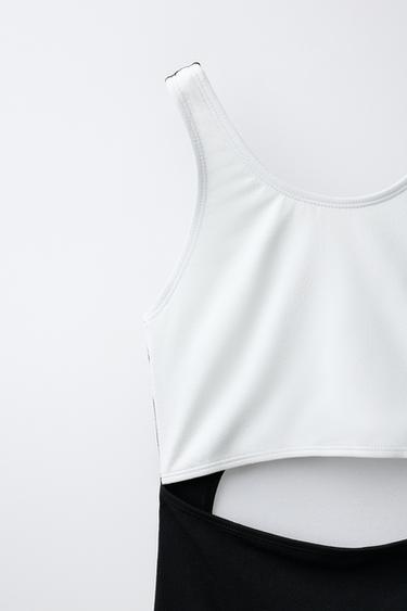 AGES 6-14 / CUT-OUT SWIMSUIT - Black by Zara - Image 2