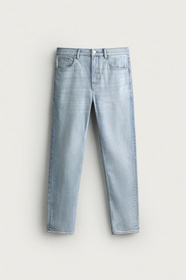 BASIC SLIM FIT JEANS - Sky blue by Zara