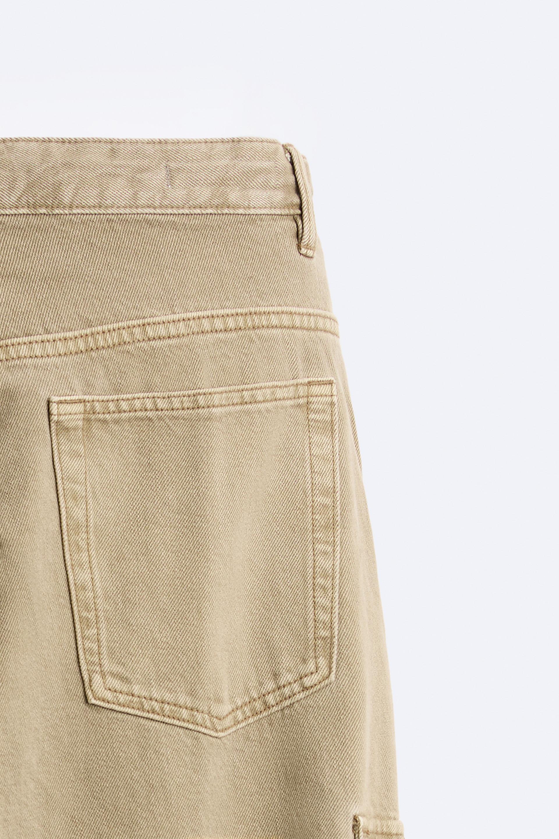 Купить zara new man cargo utility jeans with pockets pant black 5585400  (126309696094)