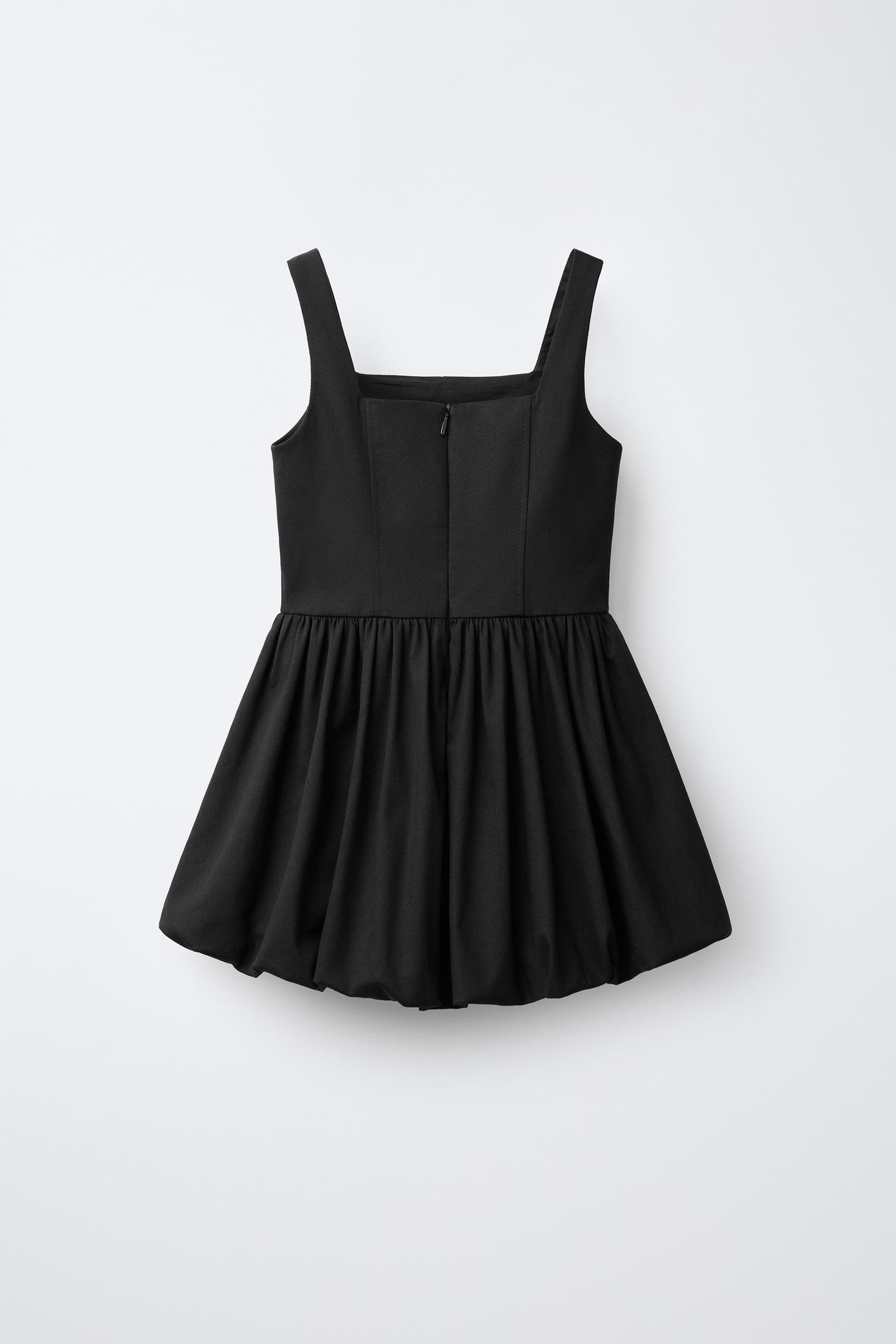 Детское платье Zara Balloon-Skirt, цвет: Антрацитовый серый — фото 2