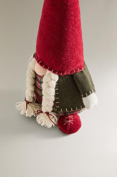 CHRISTMAS GNOME DOORSTOP - Red by Zara - Image 1