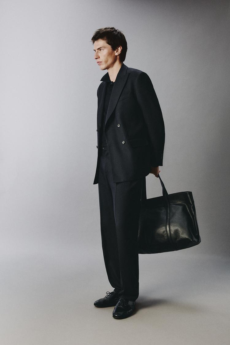 ZARA REGULAR FIT SUIT TROUSERS