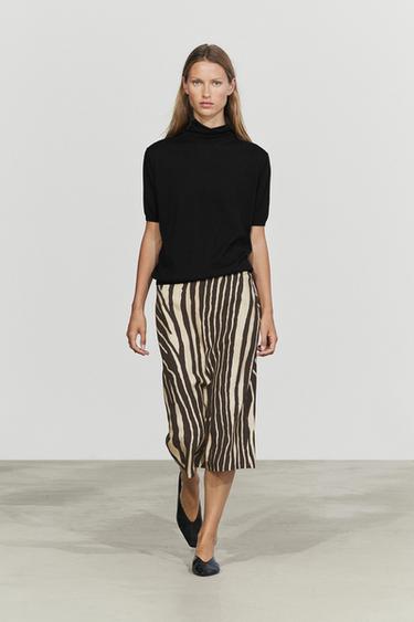 Zara Wool blend turtleneck knit sweater - Black - Image 0
