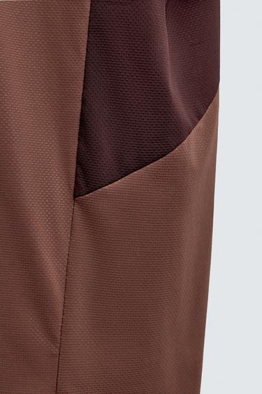 COLOUR BLOCK TRAINING T-SHIRT - Burgundy by Zara - Image 7