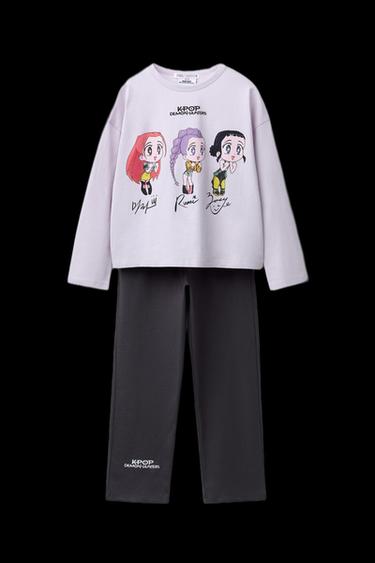 AGES 6-14 / KPOP DEMON HUNTERS™ NETFLIX © PYJAMAS - Grey by Zara - Image 0