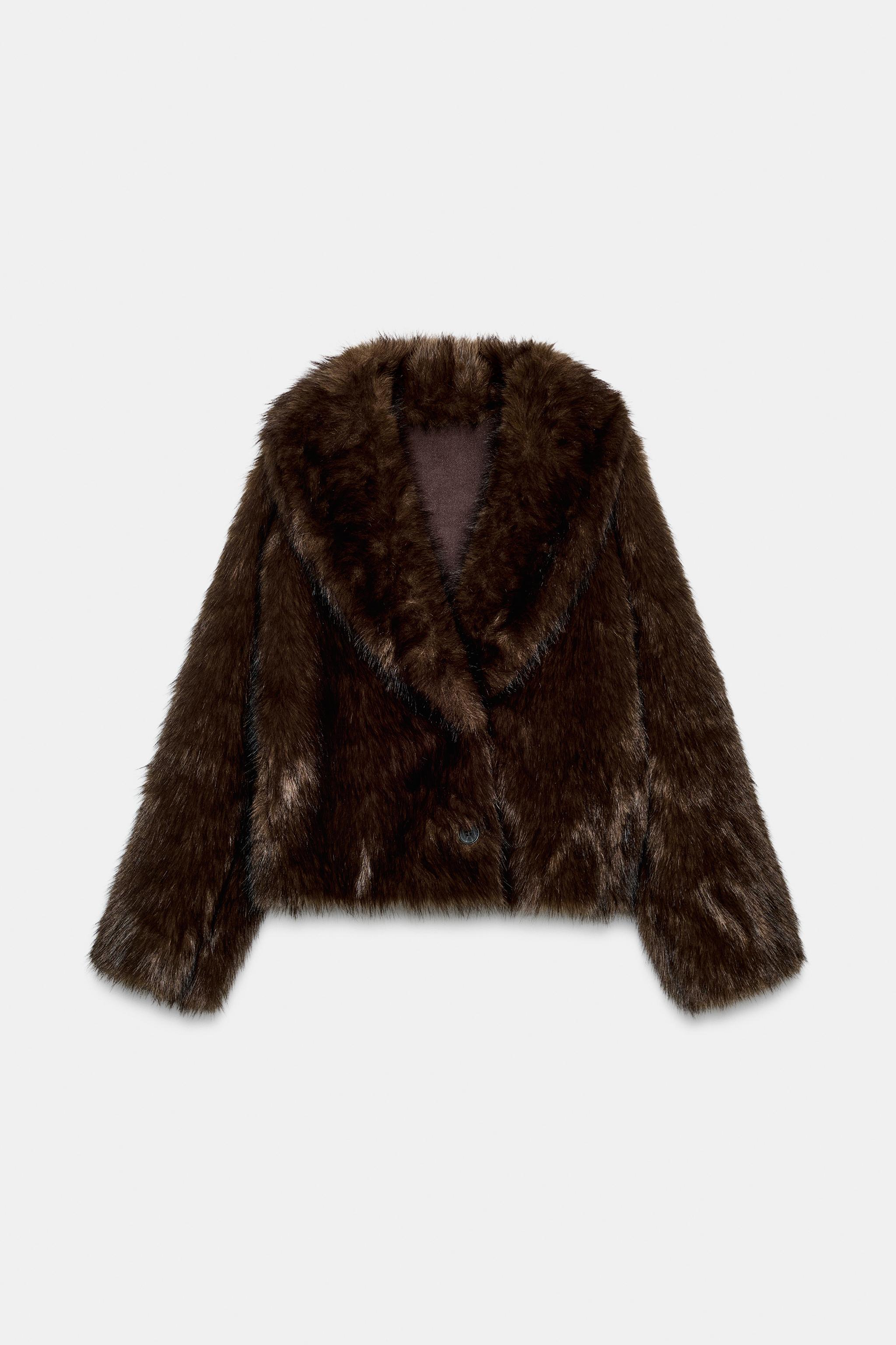 REVERSIBLE FAUX FUR JACKET