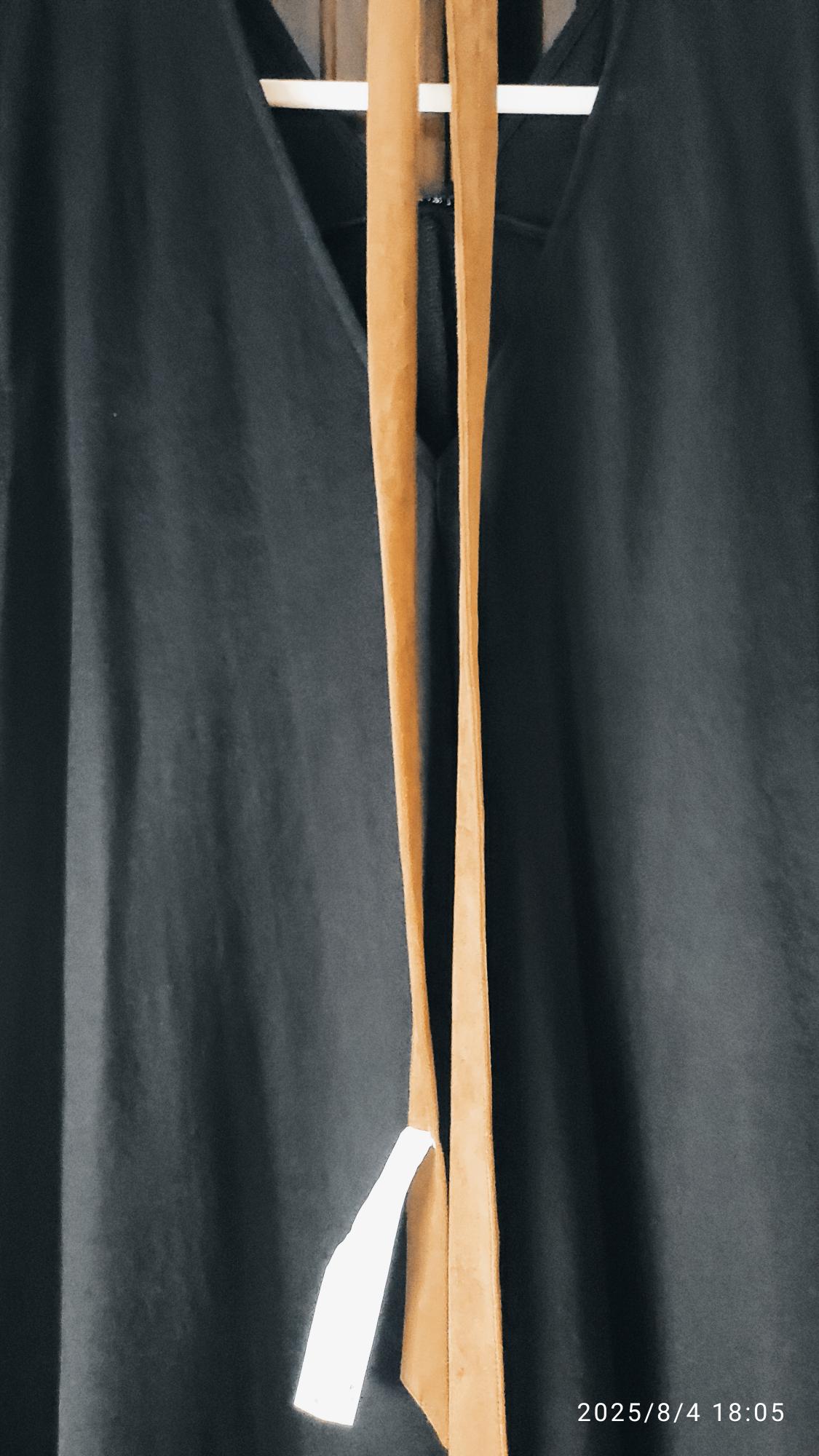 MIDI DRESS WITH BELT - Image 3