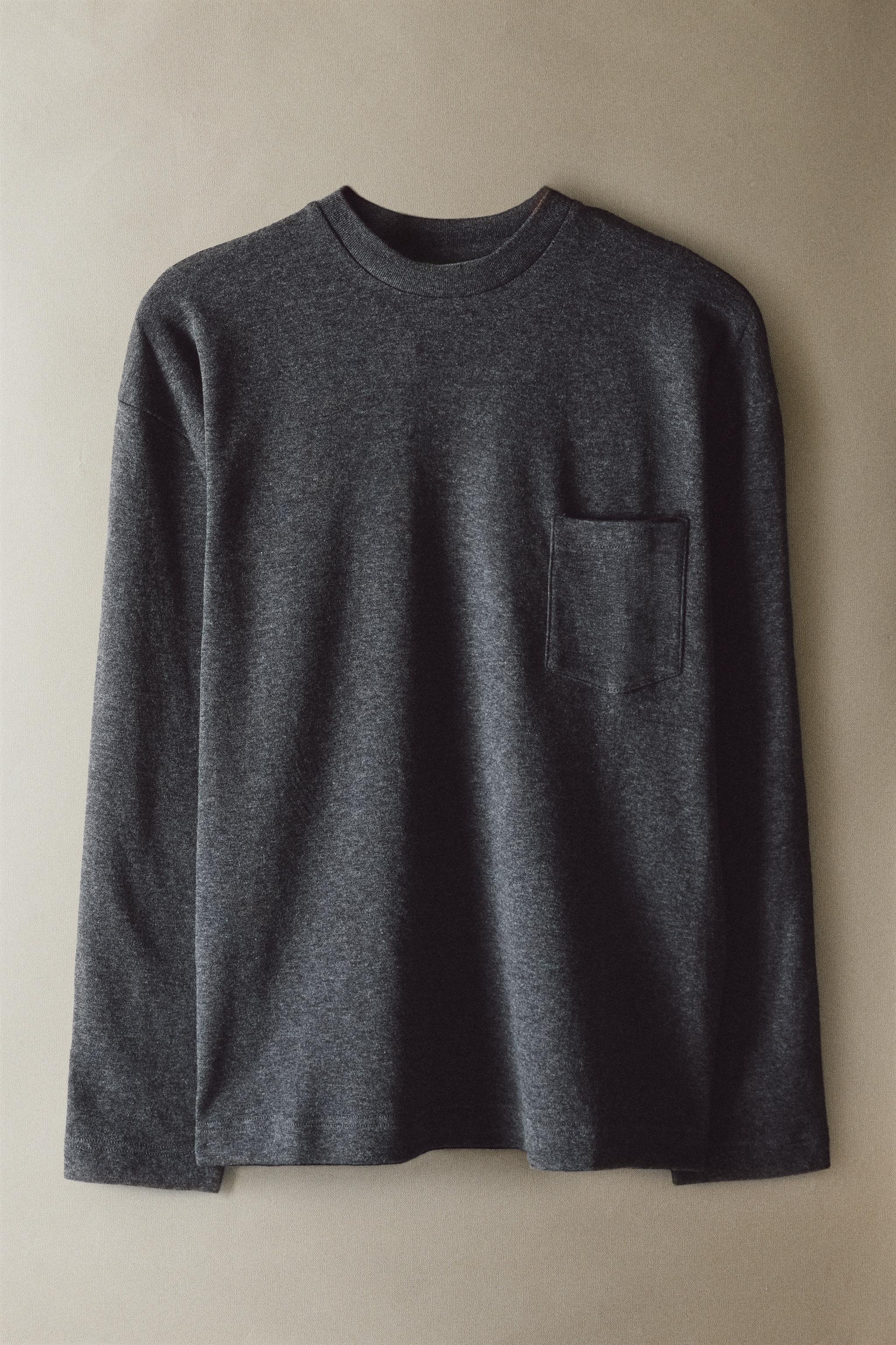 T-SHIRT MANCHES LONGUES POCHE