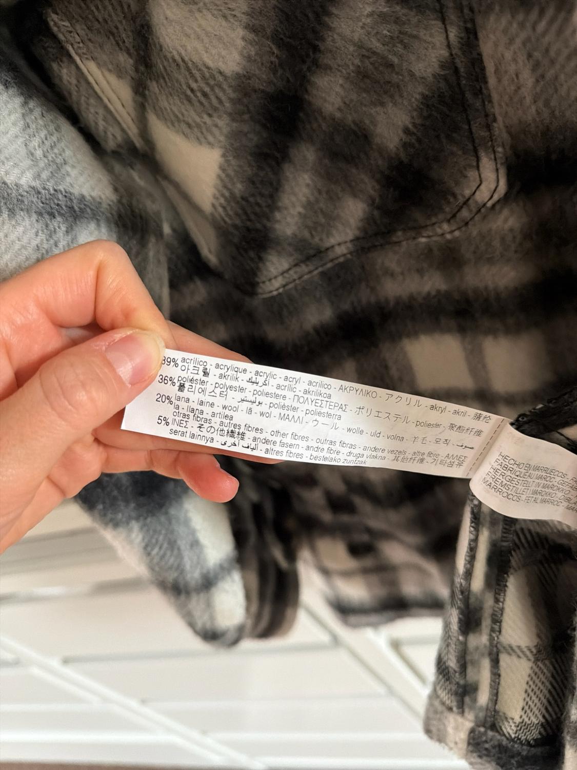 WOOL BLEND CHECK OVERSHIRT - Image 5