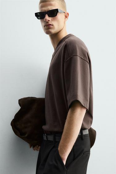 BOXY FIT SWEATSHIRT - Chocolate by Zara - Image 5