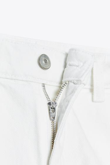 SHORT CHINO EN JEAN TRF - Blanc de Zara - Image 5