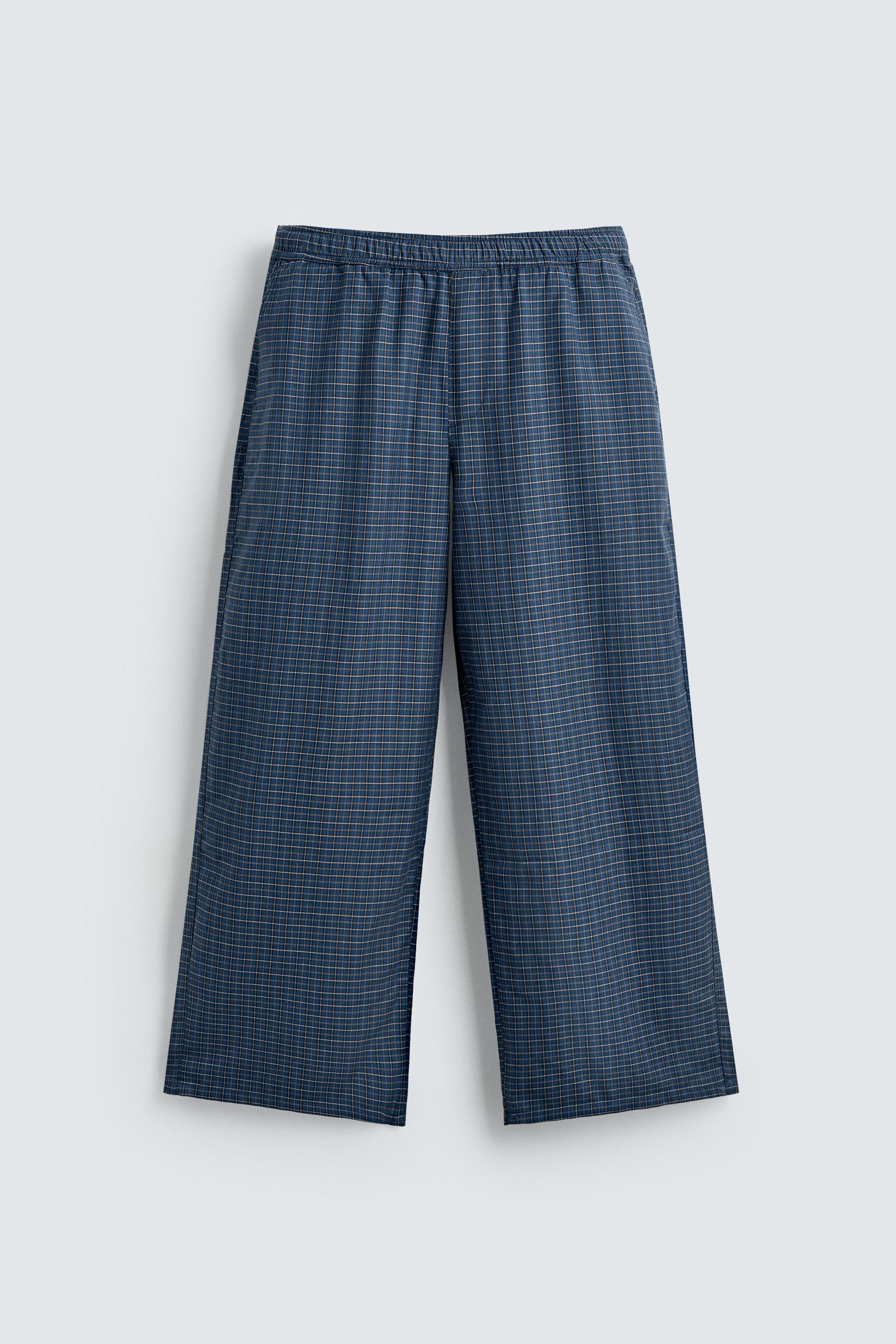 PANTALON BAGGY À CARREAUX