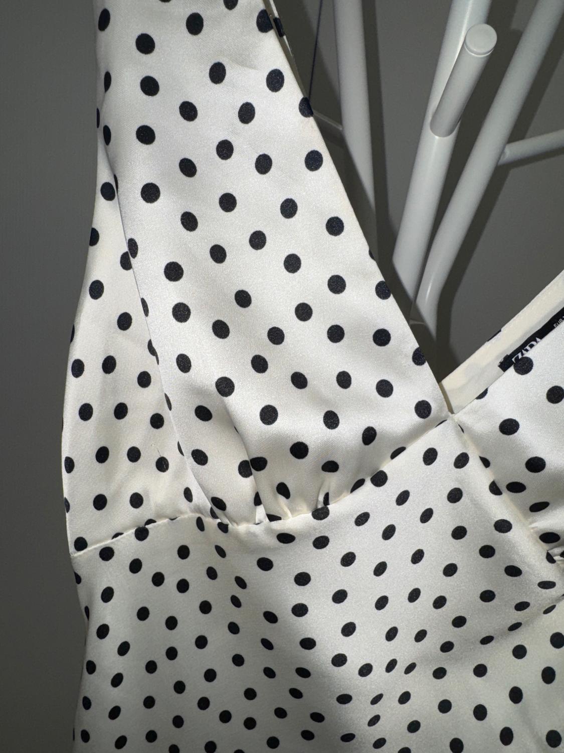 POLKA DOT CAMISOLE DRESS - Image 3