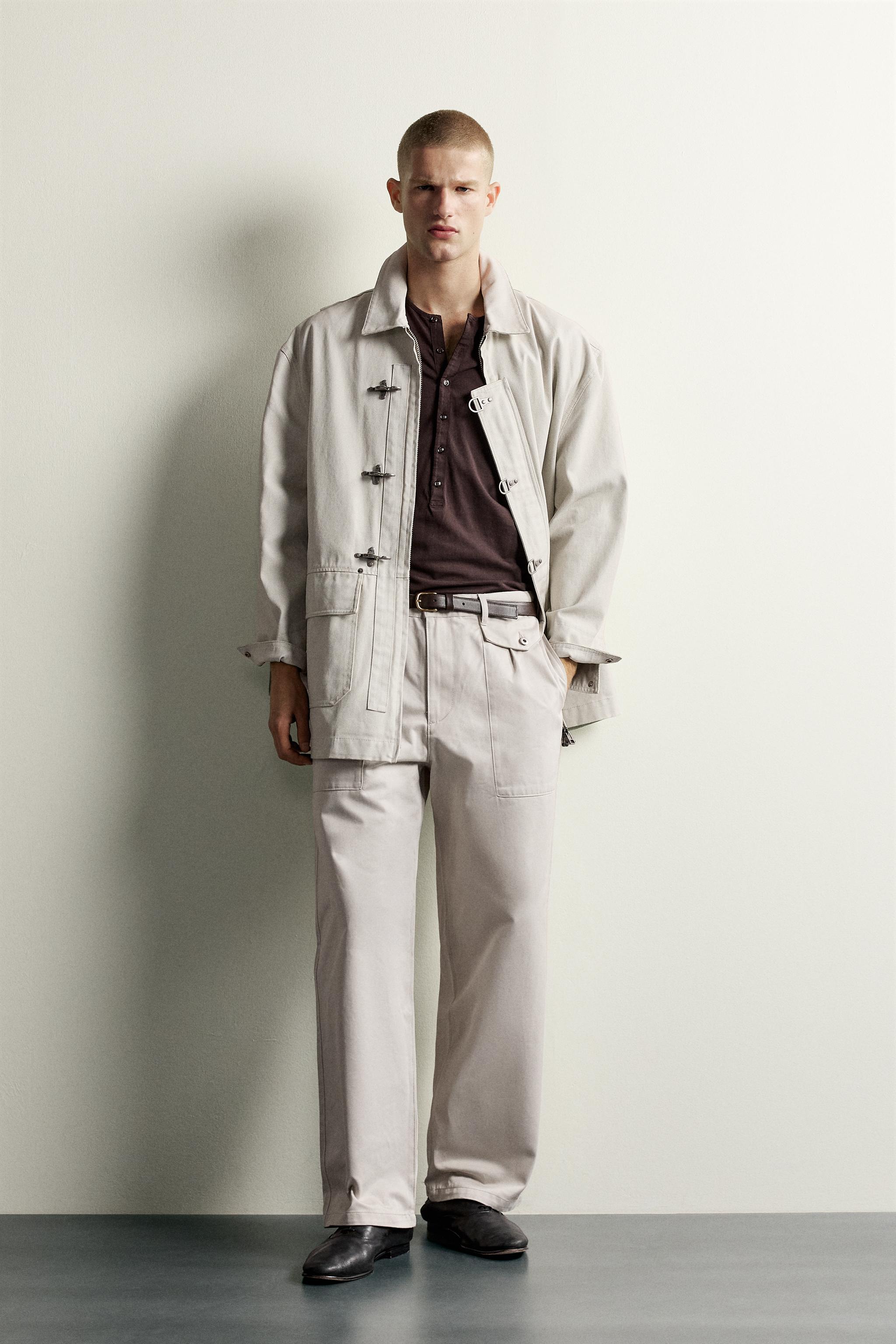STRAIGHT RELAXED FIT POCKET PANTS