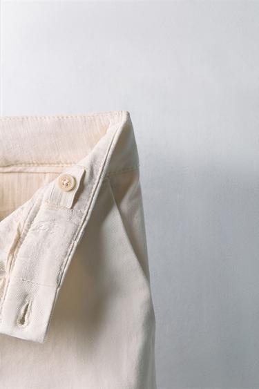 2-5 YEARS/ LIMITED EDITION TWILL TROUSERS - Oyster-white by Zara - Image 2
