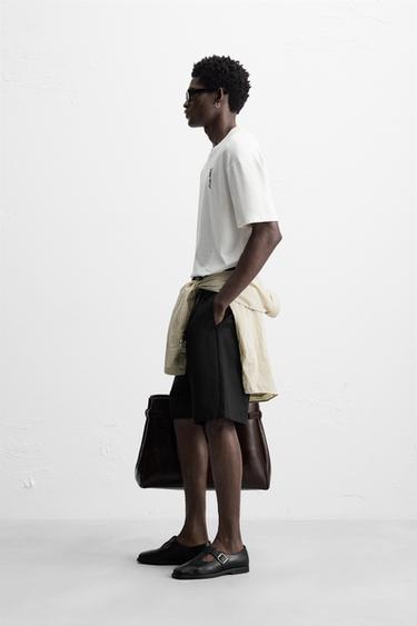 T-SHIRT BRODÉ NOTES - Blanc de Zara - Image 3