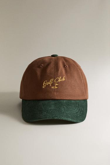 GOLF CAP - Brown / Green by Zara - Image 0