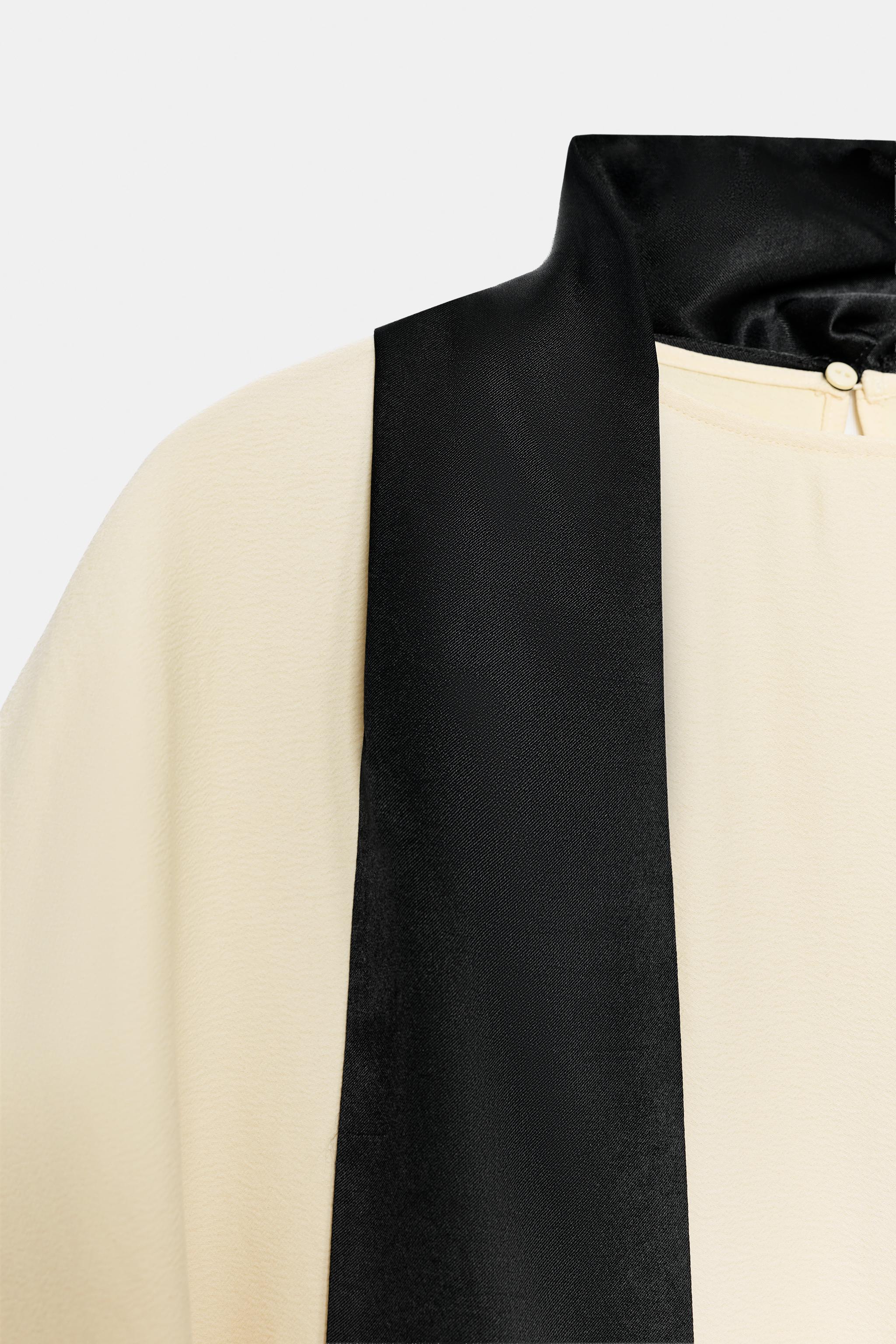 BLOUSE ASYMÉTRIQUE FOULARD ZW COLLECTION