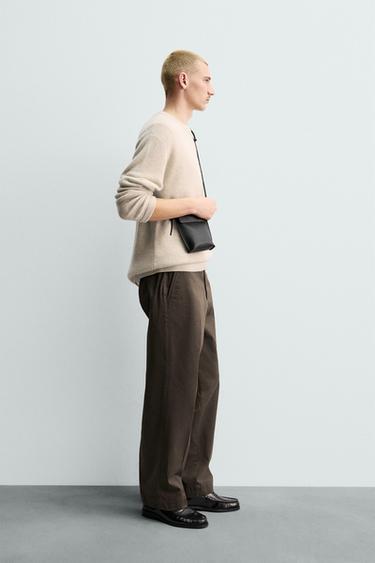 ORIGINS TWILL CHINO TROUSERS - Brown by Zara - Image 3