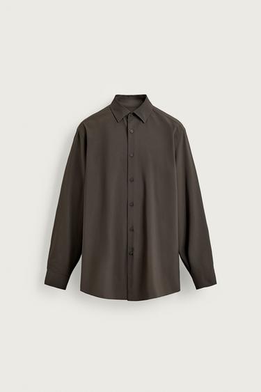 Zara ACTIVE SHIRT - Brown / Taupe