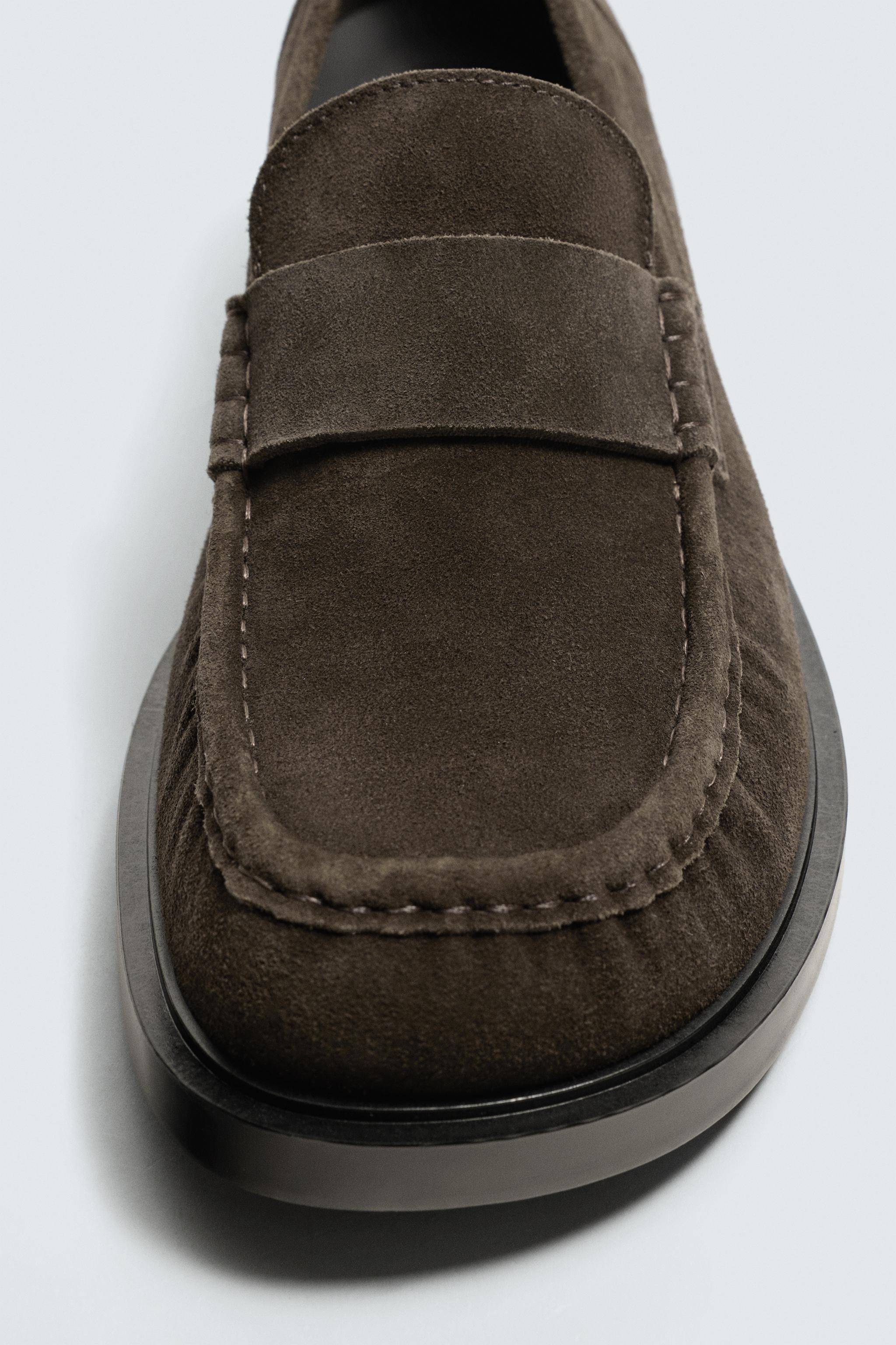 MOCASSINS EN CUIR AVEC MASQUE
