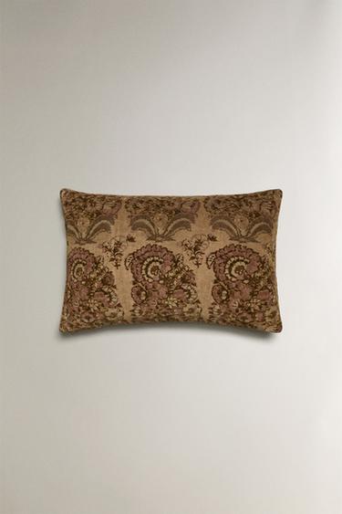 HOUSSE DE COUSSIN VELOURS - Beige de Zara - Image 2