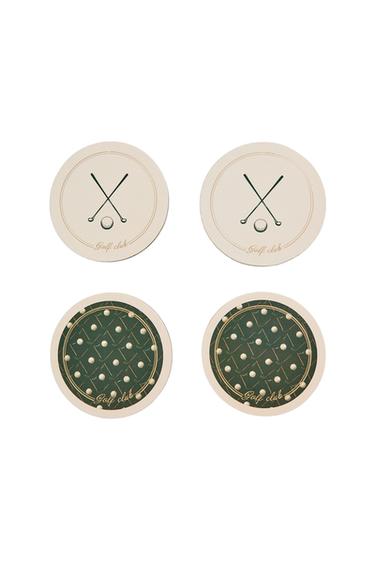 PACK PORTAVASOS CORCHO GOLF (PACK DE 4) - Verde de Zara