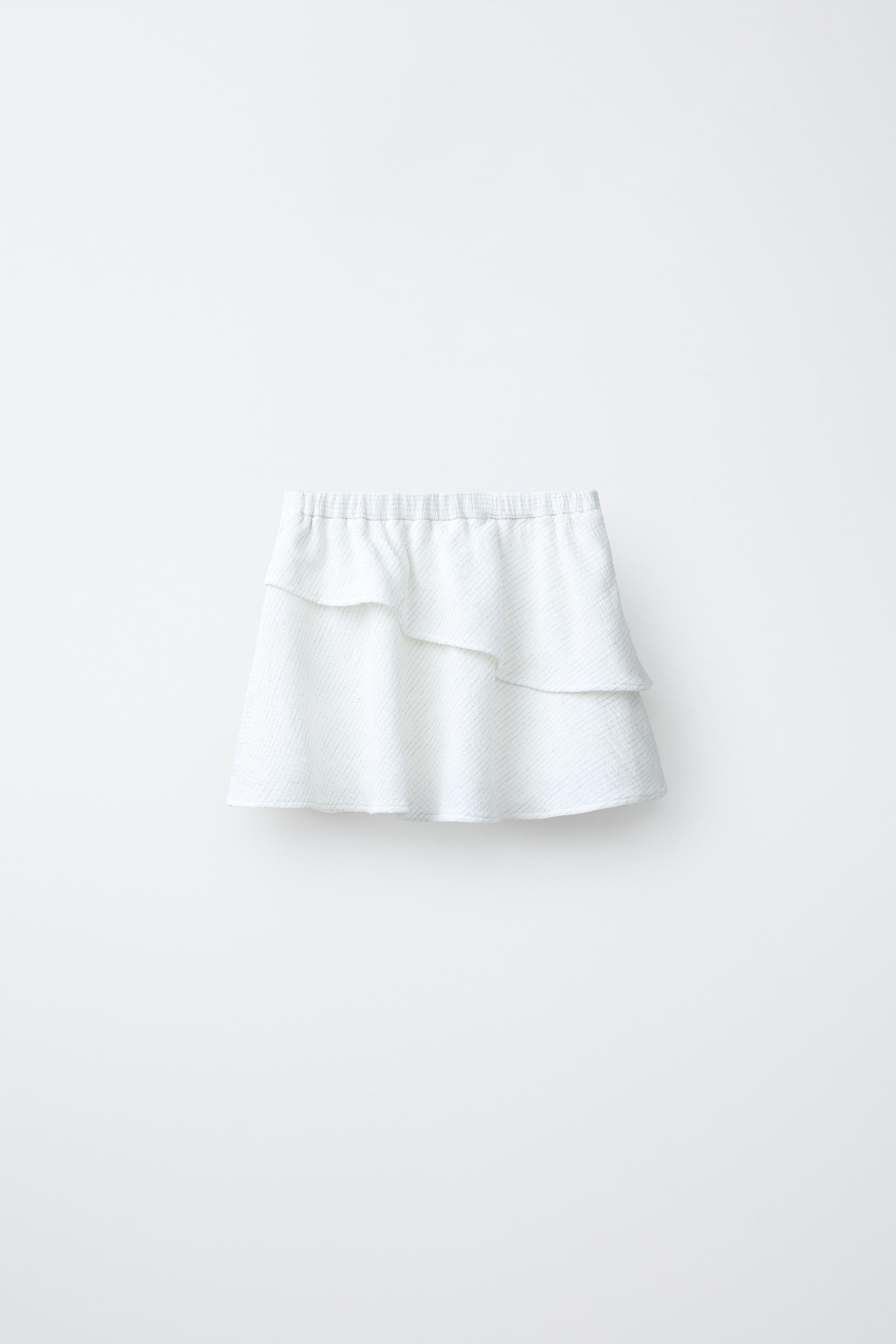 KNOTTED PAREO SKIRT — White