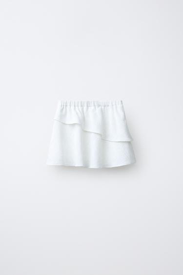KNOTTED PAREO SKIRT - White by Zara - Image 1