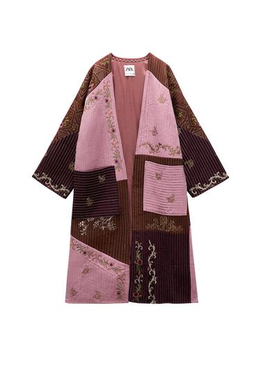 EMBROIDERED PATCHWORK KIMONO COAT - LIMITED EDITION