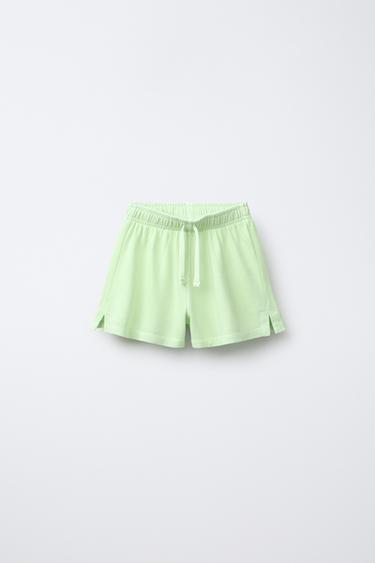 SLOGAN SWEATSHIRT AND BERMUDA SHORTS SET - Green by Zara - Image 3
