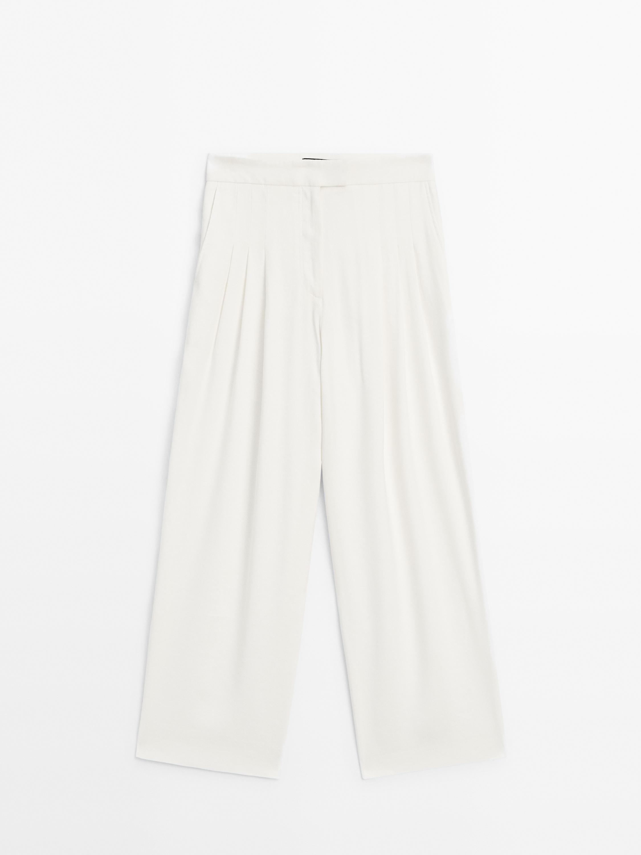 Jupe-culotte à pinces