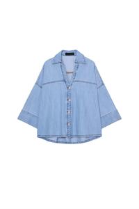 Hauts et chemises verts Zara pour femme