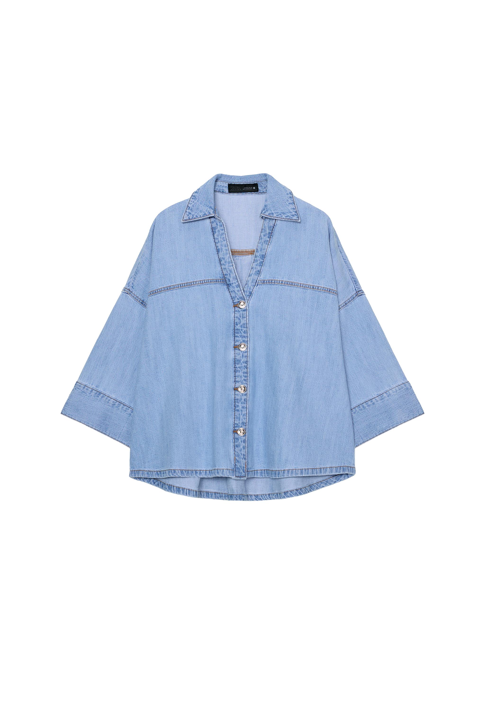 CHEMISE Z1975 EN DENIM À MANCHES AMPLES