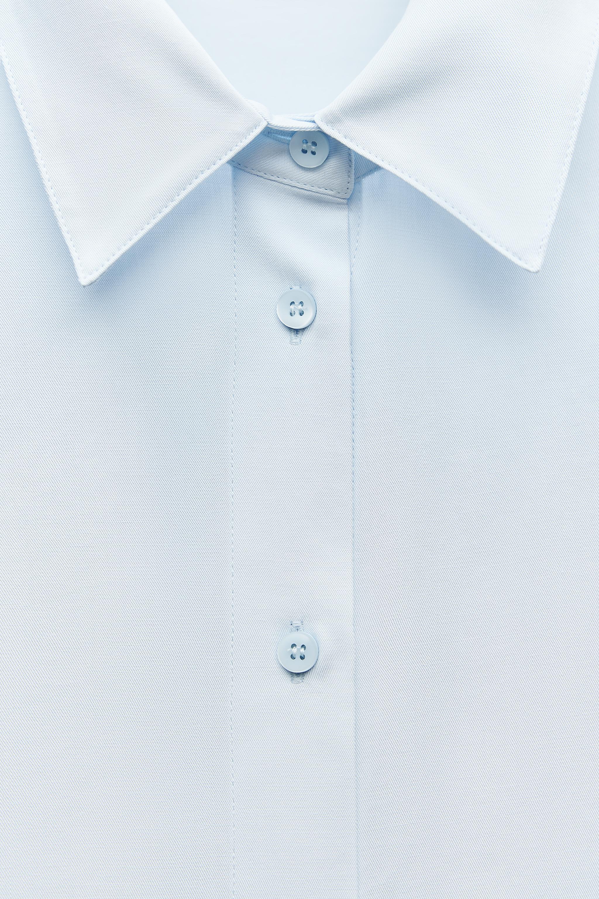 ZW COLLECTION FLOWY SHIRT - Light blue | ZARA United States