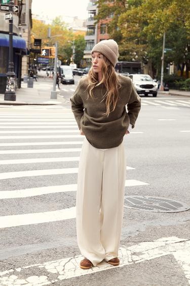 PULL EN MAILLE AU TOUCHER DOUX - marron-vison de Zara - Image 4