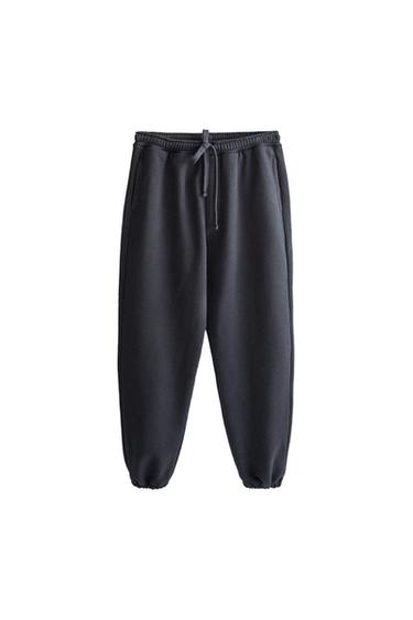 PANTALÓN FELPA - Marino de Zara