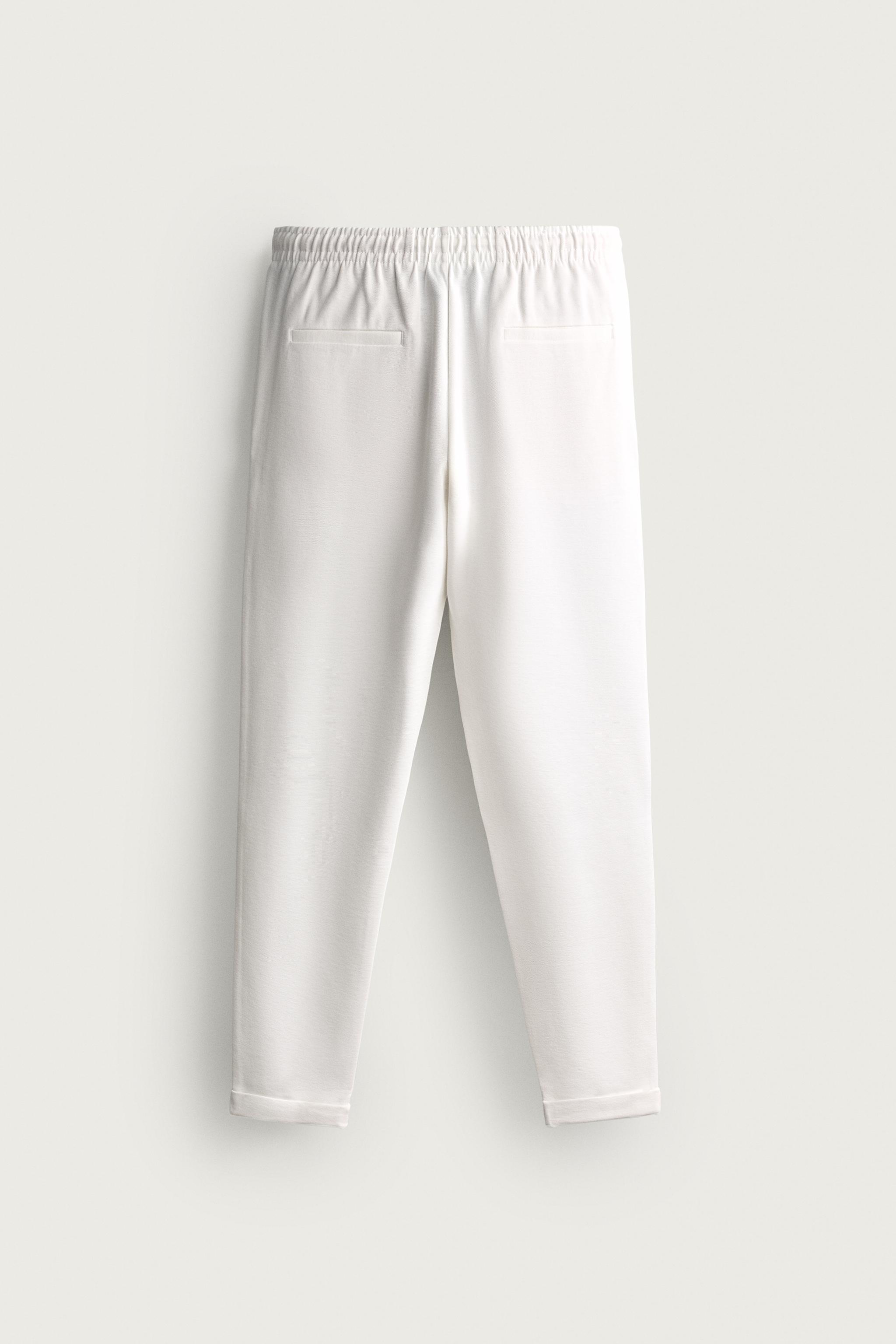 EASY CARE REGULAR FIT PANTS - Oyster-white | ZARA United States
