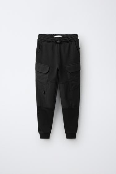 PLUSH CARGO TROUSERS - Black by Zara
