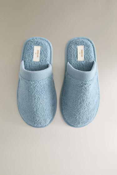 KIDS' TERRY BATHROOM MULE SLIPPERS - Bluish by Zara - Image 2