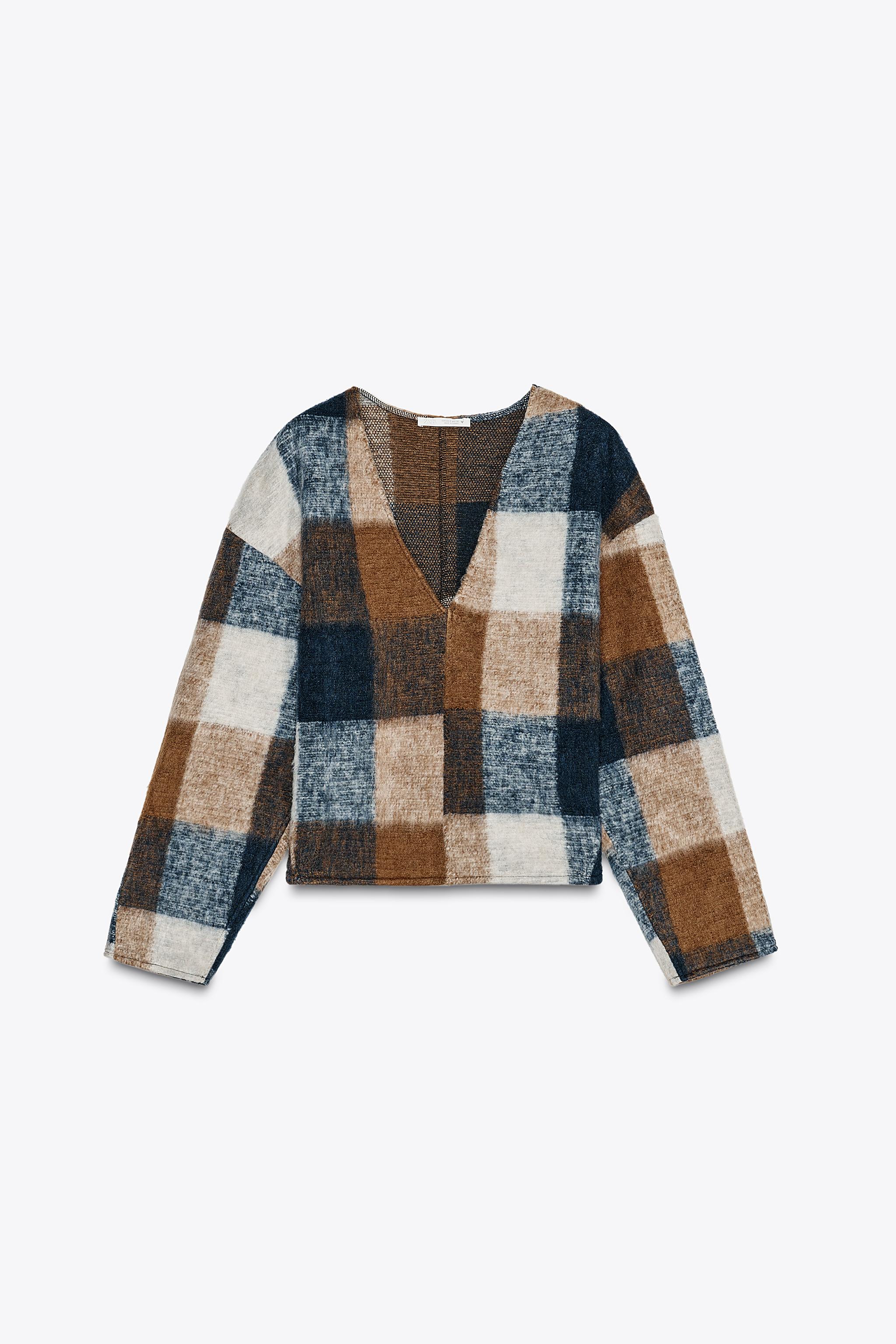 ☆ZARA☆ソフト Vネック スウェットシャツ (ZARA/スウェット