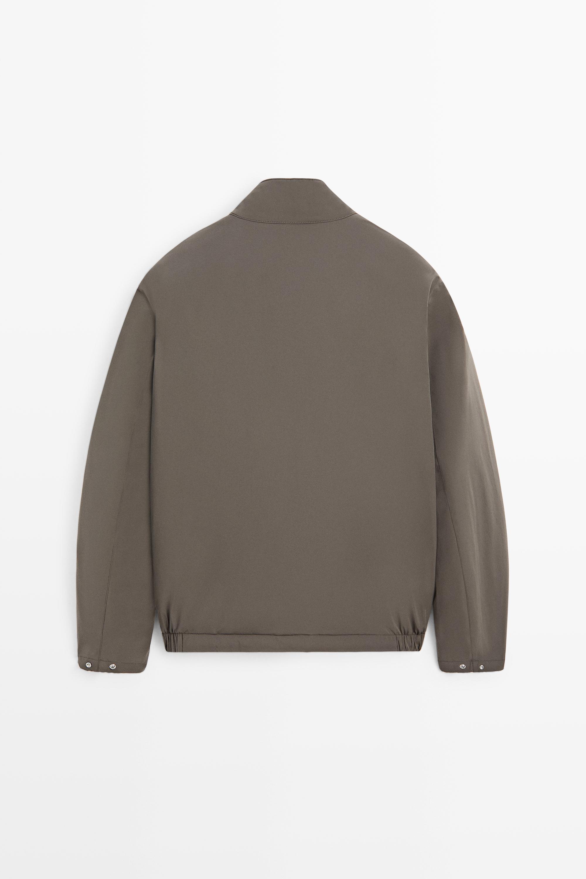 Lightweight quilted bomber jacket