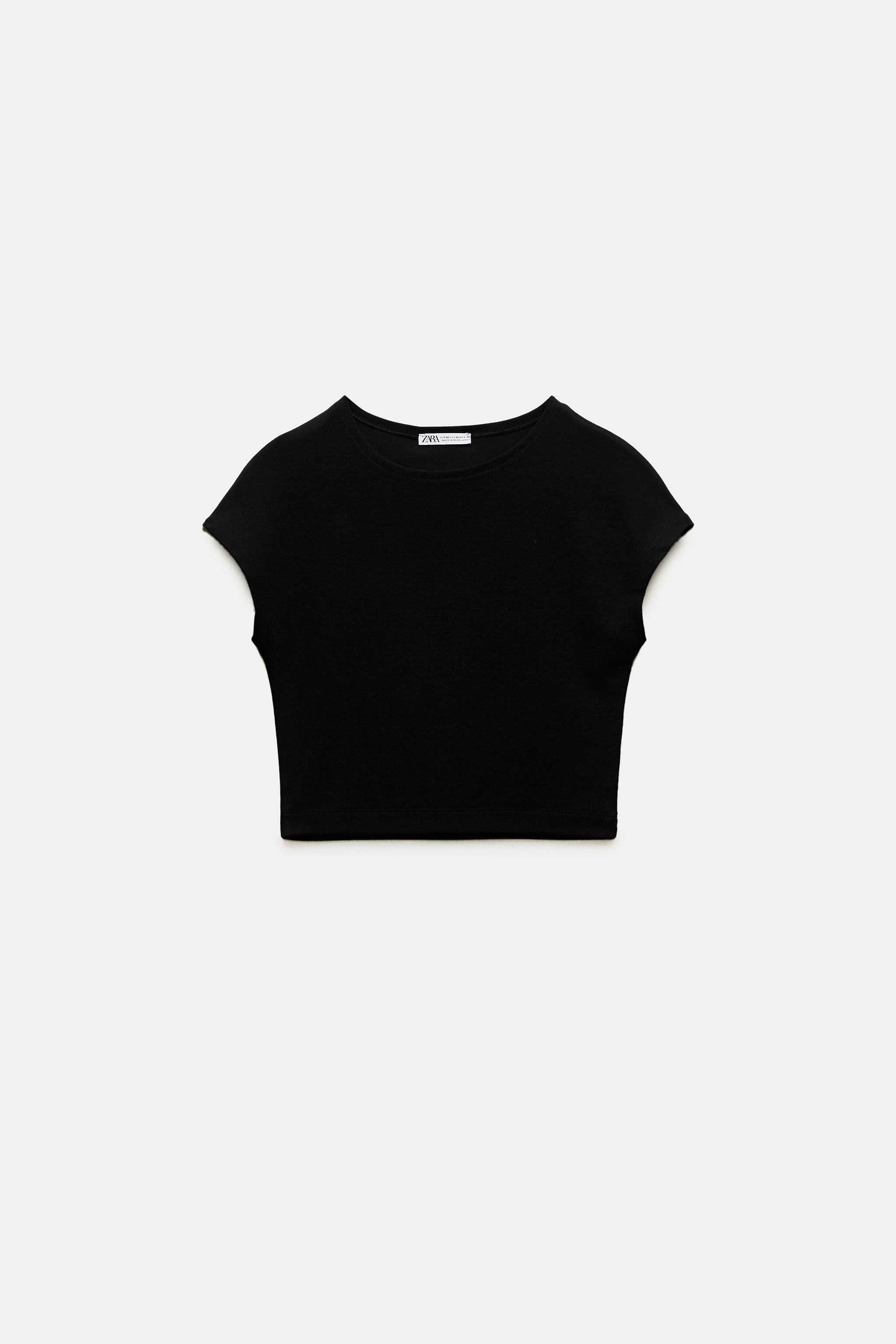 COTTON AND MODAL CROP TOP