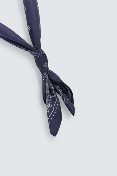 PAISLEY PRINT BANDANA - Blue by Zara - Image 4